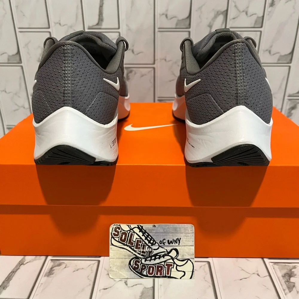 New Nike Air Zoom Pegasus 38 Grey White Running Training Gym Shoes Workout Women
